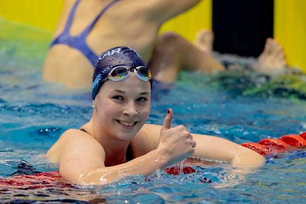 28.04.24 Berlin: Deutsche Meisterschaften im Schwimmen in Berlin, Tag 4, Vorlauefe, Maya Werner, SV Nikar Heidelberg Deutsche Meisterschaften im Schwimmen in Berlin Berlin *** 28 04 24 Berlin German Swimming Championships in Berlin, Day 4, Vorlauefe, Maya Werner, SV Nikar Heidelberg German Swimming Championships in Berlin Berlin Copyright: xEibner-Pressefotox xJoxKleindlx EP_akg