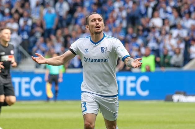 28.04.2024, xgox, Fussball 2.Bundesliga, 1.FC Magdeburg - VfL Osnabrueck emspor, v.l. Baris Atik (Magdeburg, 23) (DFL DFB REGULATIONS PROHIBIT ANY USE OF PHOTOGRAPHS as IMAGE SEQUENCES and or QUASI-VIDEO) Magdeburg