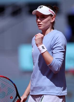 Elena Rybakina of Kazakhstan celebrates Mutua Madrid Open, Day 7, Tennis, La Caja Magica, Madrid, Spain - 28 Apr 2024  Copyright: xEllaxLing Shutterstockx 14447603k