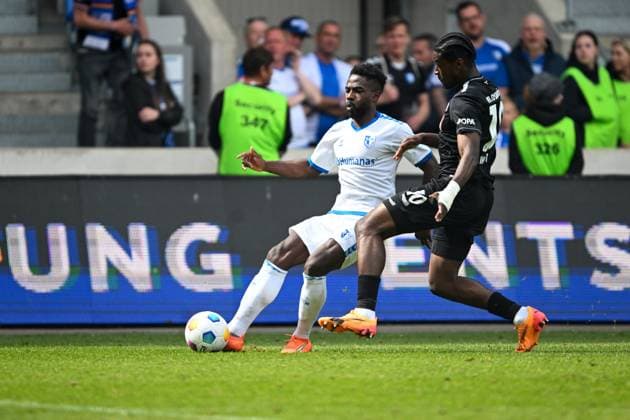 2. Bundesliga - 1. FC Magdeburg - VfL Osnabrück am 28.04.2024 in der MDCC-Arena in Magdeburg Kwasi Okyere Otschi Wriedt (Osnabrueck)