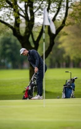 Golf, Saison 2023 24, NRW-Meisterschaften, 28.04.2024, Willy-Schniedwind-Mannschaftspreis, Herren, Ausrichter GC Wasserburg Anholt Christian Hellwig (GC Hubbelrath), Anholt Sportanlage GC Wasserburg Anholt Nordrhein-Westfalen Deutschland