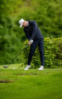 Golf, Saison 2023 24, NRW-Meisterschaften, 28.04.2024, Willy-Schniedwind-Mannschaftspreis, Herren, Ausrichter GC Wasserburg Anholt Maximilian Wilms (GC Hubbelrath), Anholt Sportanlage GC Wasserburg Anholt Nordrhein-Westfalen Deutschland