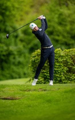 Golf, Saison 2023 24, NRW-Meisterschaften, 28.04.2024, Willy-Schniedwind-Mannschaftspreis, Herren, Ausrichter GC Wasserburg Anholt Maximilian Wilms (GC Hubbelrath), Anholt Sportanlage GC Wasserburg Anholt Nordrhein-Westfalen Deutschland