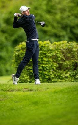 Golf, Saison 2023 24, NRW-Meisterschaften, 28.04.2024, Willy-Schniedwind-Mannschaftspreis, Herren, Ausrichter GC Wasserburg Anholt Maximilian Wilms (GC Hubbelrath), Anholt Sportanlage GC Wasserburg Anholt Nordrhein-Westfalen Deutschland