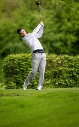 Golf, Saison 2023 24, NRW-Meisterschaften, 28.04.2024, Willy-Schniedwind-Mannschaftspreis, Herren, Ausrichter GC Wasserburg Anholt Richard Schumann (Essen-Heidhausen), Anholt Sportanlage GC Wasserburg Anholt Nordrhein-Westfalen Deutschland