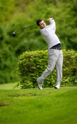Golf, Saison 2023 24, NRW-Meisterschaften, 28.04.2024, Willy-Schniedwind-Mannschaftspreis, Herren, Ausrichter GC Wasserburg Anholt Richard Schumann (Essen-Heidhausen), Anholt Sportanlage GC Wasserburg Anholt Nordrhein-Westfalen Deutschland