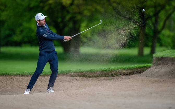 Golf, Saison 2023 24, NRW-Meisterschaften, 28.04.2024, Willy-Schniedwind-Mannschaftspreis, Herren, Ausrichter GC Wasserburg Anholt Christian Hellwig (GC Hubbelrath), Anholt Sportanlage GC Wasserburg Anholt Nordrhein-Westfalen Deutschland