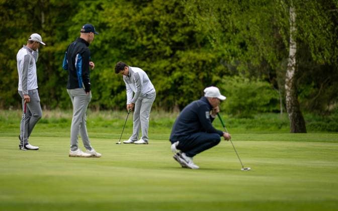 Golf, Saison 2023 24, NRW-Meisterschaften, 28.04.2024, Willy-Schniedwind-Mannschaftspreis, Herren, Ausrichter GC Wasserburg Anholt Richard Schumann (Essen-Heidhausen), Anholt Sportanlage GC Wasserburg Anholt Nordrhein-Westfalen Deutschland