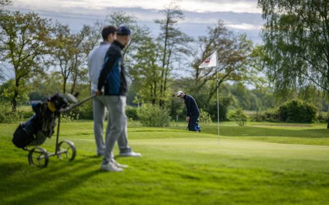 Golf, Saison 2023 24, NRW-Meisterschaften, 28.04.2024, Willy-Schniedwind-Mannschaftspreis, Herren, Ausrichter GC Wasserburg Anholt Christian Hellwig (GC Hubbelrath), Anholt Sportanlage GC Wasserburg Anholt Nordrhein-Westfalen Deutschland