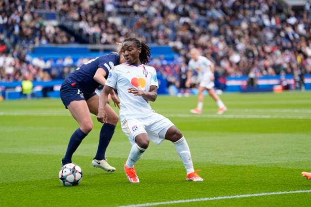 Melchie Dumornay (6) (OL) FOOTBALL FEMININ : Paris Saint Germain Vs Olympique Lyonnais - Ligue des Champions - 28 04 2024 GlennGervot Panoramic 