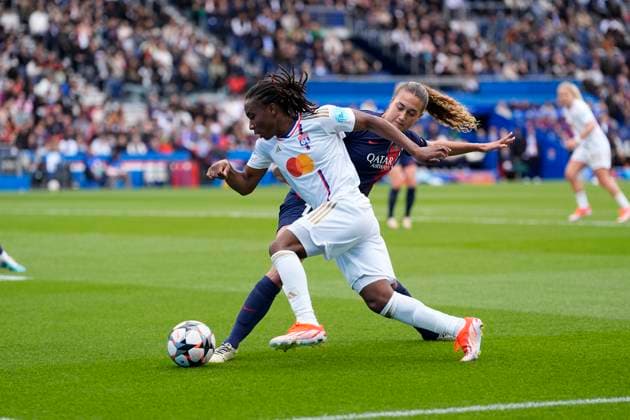 Melchie Dumornay (6) (OL) FOOTBALL FEMININ : Paris Saint Germain Vs Olympique Lyonnais - Ligue des Champions - 28 04 2024 GlennGervot Panoramic 