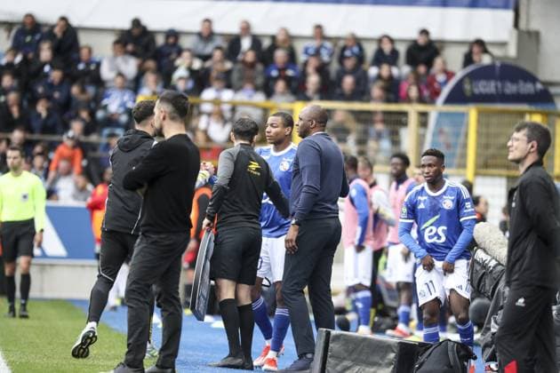 DT: PATRICK VIEIRA FOOTBALL : Ligue 1 RC Strasbourg vs Niza - 28 04 2024 (Strasbourg - France) ElyxandroCegarra Panoramic 