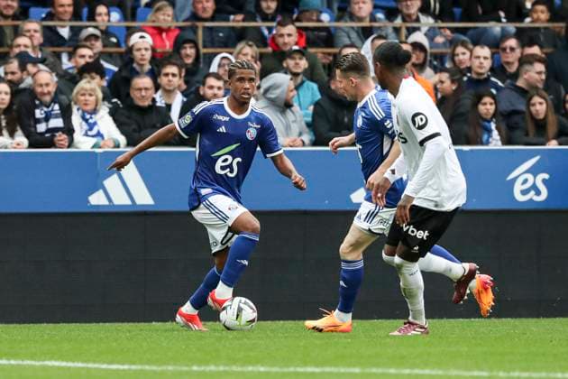 NASCIMIENTO DOS SANTOS ANDREY 8 (RCS) FOOTBALL : Ligue 1 RC Strasbourg vs Niza - 28 04 2024 (Strasbourg - France) ElyxandroCegarra Panoramic 
