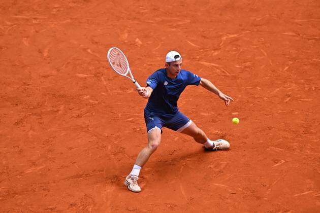 Mutua Madrid Open Fallon Griekspoor (NED) during his second round match at the Mutua Madrid Open in Madrid, Spain, on April, 28, 2024. Photo by Corinne Dubreuil ABACAPRESS.COM Madrid Spain  Copyright: xDubreuilxCorinne ABACAx
