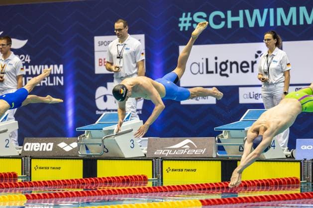 1500m Freistil Maenner Sven Schwarz (W98 Hannover) 135. Deutsche Meisterschaften Schwimmen 2024, Berlin, Tag 4, 28.04.2024 135. Deutsche Meisterschaften Schwimmen 2024, Berlin, Tag 4, 28.04.2024 Berlin *** 1500m freestyle men Sven Schwarz W98 Hannover 135 German Swimming Championships 2024, Berlin, Day 4, 28 04 2024 135 German Swimming Championships 2024, Berlin, Day 4, 28 04 2024 Berlin Copyright: xEibner-Pressefoto JadrankoxMarjax EP_JMC