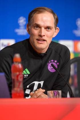 Fußball, UEFA Championsleague, 20240429, Pressekonferenz FC Bayern München - Real Madrid. Im Bild Trainer des FC Bayern München Thomas TUCHEL spricht. München Allianz Arena Bayern Deutschland Copyright: Passion2Press MarkusxFischerx