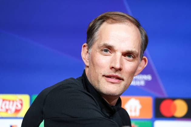 Thomas Tuchel (FC Bayern Muenchen, Cheftrainer) bei der Pressekonferenz, Internationale Pressekonferenz, FC Bayern Muenchen, Fussball, UEFA Champions League, Halbfinale Hinspiel, Saison 23 24, 29.04.2024, Internationale Pressekonferenz, FC Bayern Muenchen, Fussball, UEFA Champions League, Halbfinale Hinspiel, Saison 23 24, 29.04.2024 Muenchen Copyright: xEibner-Pressefoto JennixMaulx EP_JML