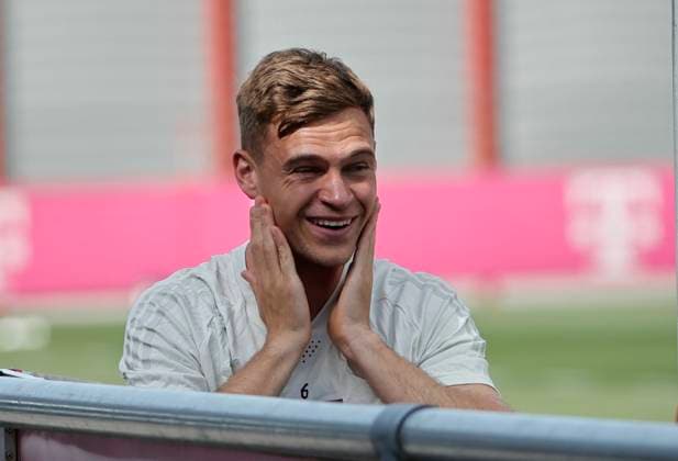 29.04.2024, FC Bayern Abschlusstraining, Saebenerstrasse Muenchen, Fussball, im Bild: Joshua Kimmich (FC Bayern Muenchen)