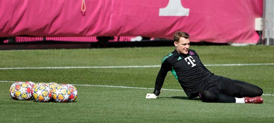 29.04.2024, FC Bayern Abschlusstraining, Saebenerstrasse Muenchen, Fussball, im Bild: Manuel Neuer (FC Bayern Muenchen)