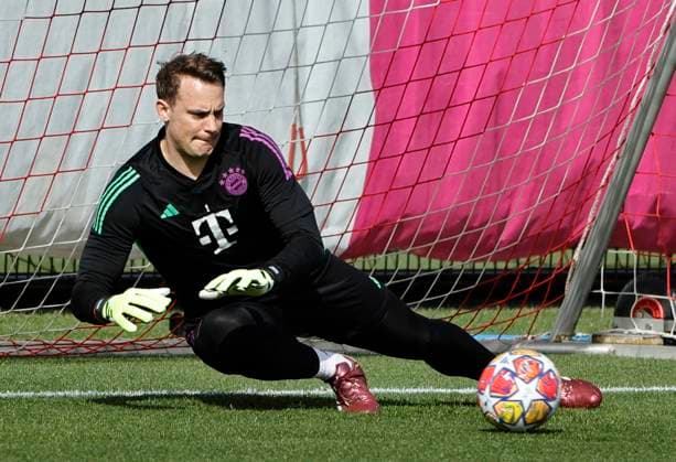29.04.2024, FC Bayern Abschlusstraining, Saebenerstrasse Muenchen, Fussball, im Bild: Manuel Neuer (FC Bayern Muenchen)
