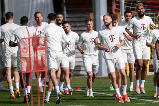 Fußball, Championsleague, 20240429, Abschlusstraining, FC Bayern München - Real Madrid. Im Bild Konrad LAIMER (FC Bayern München, 27). München Trainingsgelände Säbener Str. 51 Bayern Deutschland Copyright: Passion2Press MarkusxFischerx