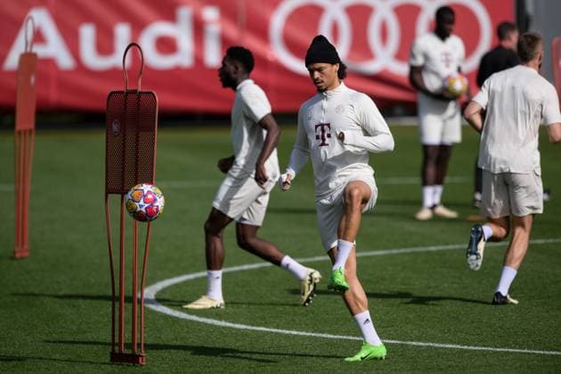 Fußball, Championsleague, 20240429, Abschlusstraining, FC Bayern München - Real Madrid. Im Bild Leroy SANE (FC Bayern München, 10). München Trainingsgelände Säbener Str. 51 Bayern Deutschland Copyright: Passion2Press MarkusxFischerx