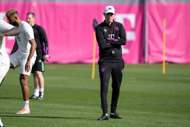 Fußball, Championsleague, 20240429, Abschlusstraining, FC Bayern München - Real Madrid. Im Bild Trainer des FC Bayern München Thomas TUCHEL. München Trainingsgelände Säbener Str. 51 Bayern Deutschland Copyright: Passion2Press MarkusxFischerx