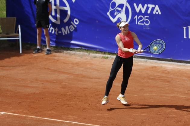 2024 - Open de Tennis de Saint Malo Katie Volynets (USA) TENNIS : 2024 - Open de Tennis de Saint Malo - 29 04 2024 JulienKammerer Panoramic 