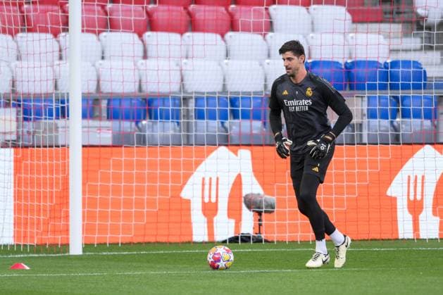 Fußball, Championsleague, 20240429, Abschlusstraining, FC Bayern München - Real Madrid. Im Bild Thibaut COURTOIS (Real Madrid, 1). München Allianz Arena Bayern Deutschland Copyright: Passion2Press MarkusxFischerx