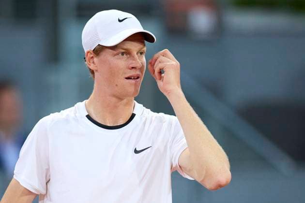 Mutua Madrid Open - Day Eight Jannik Sinner of Italy looks on during day eight of the Mutua Madrid Open 2024 at Caja Magica on April 29, 2024, in Madrid, Spain. Madrid Caja Magica Madrid Spain RL_MMO24_00988 Copyright: xRicardoxLarreinax