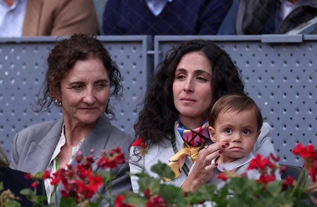 Rafael Nadal s son, wife and mother in law Mutua Madrid Open, Day 8, Tennis, La Caja Magica, Madrid, Spain - 29 Apr 2024  Copyright: xEllaxLing Shutterstockx 14447604cu