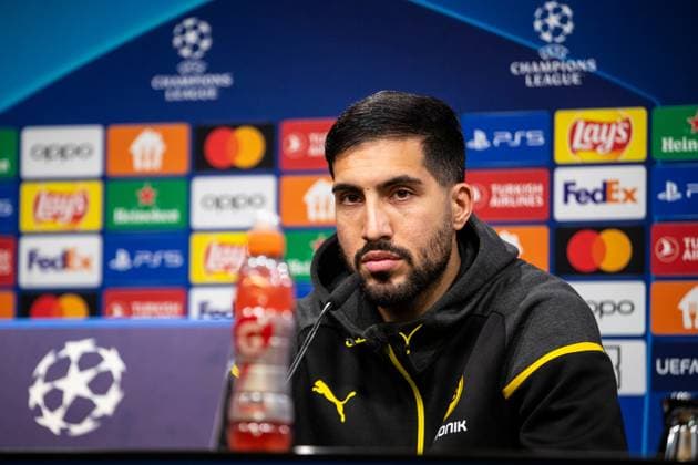Sport Bilder des Tages Borussia Dortmund; 30.04.2024 Emre Can (Borussia Dortmund, 23) Pressekonferenz vor dem UEFA Champions League Spiel: Borussia Dortmund - FC Paris Saint-Germain, Signal-Iduna-Park, Dortmund; 30.04.2024 Copyright: xBEAUTIFULxSPORTS Buriakovx