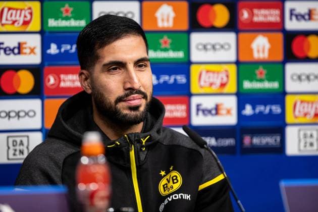 Borussia Dortmund; 30.04.2024 Emre Can (Borussia Dortmund, 23) Pressekonferenz vor dem UEFA Champions League Spiel: Borussia Dortmund - FC Paris Saint-Germain, Signal-Iduna-Park, Dortmund; 30.04.2024 Copyright: xBEAUTIFULxSPORTS Buriakovx