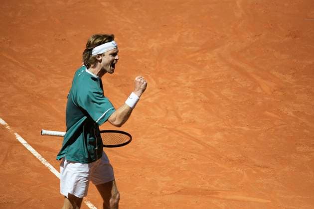 Mutua Madrid Open 2024 Andrei Rublev of Russia is in action during the 2024 ATP, Tennis Herren Tour Madrid Open tennis tournament at Caja Magica in Madrid, Spain, on April 30, 2024. Madrid Spain  Copyright: xJuanxCarlosxLucasx originalFilename:lucas-notitle240430_np60Q.jpg