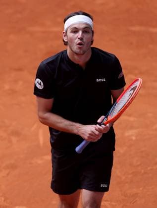 Taylor Fritz of USA reacts Mutua Madrid Open, Day 9, Tennis, La Caja Magica, Madrid, Spain - 30 Apr 2024  Copyright: xEllaxLing Shutterstockx 14447605k
