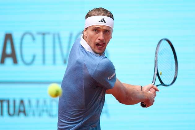 Mutua Madrid Open - Day Nine Alexander Zverev of Germany returns a shot against Francisco Cerundolo of Argentina during day nine of the Mutua Madrid Open 2024 at Caja Magica on April 30, 2024, in Madrid, Spain. Madrid Caja Magica Madrid Spain RL_MMO24_01130 Copyright: xRicardoxLarreinax