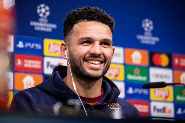 Pressekonferenz, FC Paris Saint-Germain; 30.04.2024 Goncalo Ramos (FC Paris Saint-Germain, 9) Pressekonferenz; UEFA Champions League Spiel: Borussia Dortmund - FC Paris Saint-Germain, Signal-Iduna-Park, Dortmund; 30.04.2024 Copyright: xBEAUTIFULxSPORTS Buriakovx