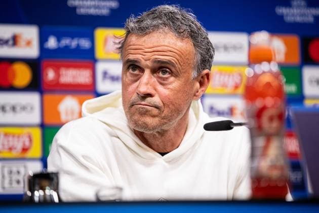 Pressekonferenz, FC Paris Saint-Germain; 30.04.2024 Luis Enrique (FC Paris Saint-Germain, Cheftrainer) Pressekonferenz; UEFA Champions League Spiel: Borussia Dortmund - FC Paris Saint-Germain, Signal-Iduna-Park, Dortmund; 30.04.2024 Copyright: xBEAUTIFULxSPORTS Buriakovx