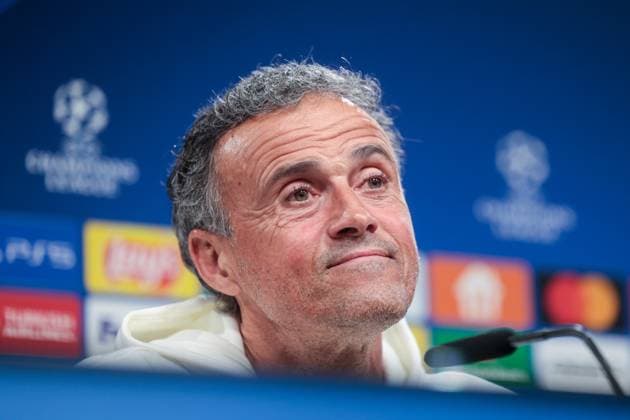 30.04.2024, Fussball, Saison 2023 2024, UEFA Champions League, UCL, Pressekonferenz, Borussia Dortmund - Paris Saint Germain, Pressekonferenz mit Cheftrainer Luis Enrique (Paris Saint Germain), Dortmund Signal Iduna Park NRW Deutschland xRHR-FOTO DEx Copyright: DennisxEwert RHR-FOTOx RHR-FOTO DE