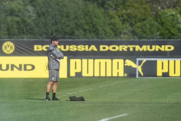 Training, Borussia Dortmund; 30.04.2024 Edin Terzic (Borussia Dortmund, Chef-Trainer) Training; UEFA Champions League Spiel: Borussia Dortmund - FC Paris Saint-Germain, Signal-Iduna-Park, Dortmund; 30.04.2024 Copyright: xBEAUTIFULxSPORTS Buriakovx