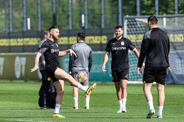 Training, Borussia Dortmund; 30.04.2024 Salih Oezkan (Borussia Dortmund, 6) Training; UEFA Champions League Spiel: Borussia Dortmund - FC Paris Saint-Germain, Signal-Iduna-Park, Dortmund; 30.04.2024 Copyright: xBEAUTIFULxSPORTS Buriakovx