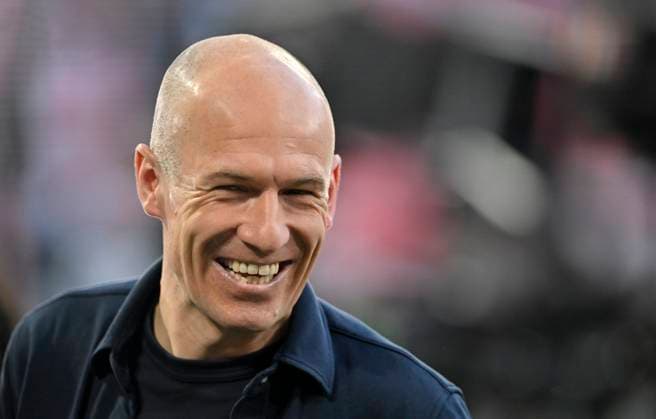 Arjen Robben Portrait, Portraet, FC Bayern Muenchen FCB vs Real Madrid Halbfinale Hinspiel 30.04.2024 DFL REGULATIONS PROHIBIT ANY USE OF PHOTOGRAPHS AS IMAGE SEQUENCES AND OR QUASI-VIDEO FC Bayern Muenchen FCB vs FC Arsenal