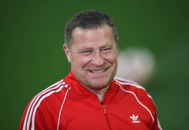 München, Deutschland 30 April 2024: Fussball, Herren, Champions League, Saison 2023 2024, Halbfinale Hinspiel, FC Bayern München - Real Madrid, Allianz Arena Max Eberl, Sportvorstand (FC Bayern München) Kopf, Portrait beim Interview