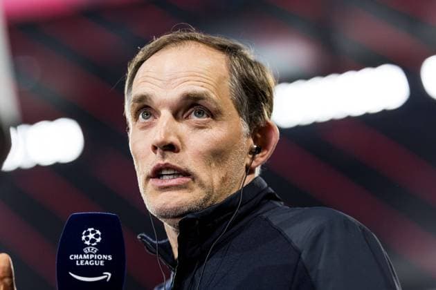 UEFA Champions League: FC Bayern München - Real Madrid; 30.04.2024 Thomas Tuchel (Trainer FC Bayern München) im Interview UEFA Champions League: FC Bayern München - Real Madrid, München, Allianz Arena Copyright: xBEAUTIFULxSPORTS Wunderlx