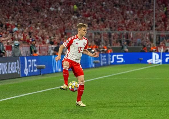 Fussball, Herren, Saison 2023 2024, Champions League (Halbfinale, Hinspiel), FC Bayern München - Real Madrid, Joshua Kimmich (FC Bayern München), 30.04.2024, Copyright: xMatthiasxKochx