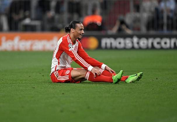 30.04.2024, Fussball UEFA Championsleague 2023 2024: Halbfinale, FC Bayern München - Real Madrid, in der Allianz-Arena München. Leroy Sane (Bayern München)