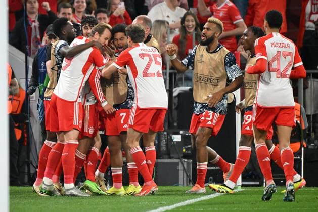 Muenchen, Allianz Arena, 30.04.24, GER, Herren, UEFA Champions League, Achtelfinale, Saison 2023-2024, FC Bayern Muenchen - Real Madrid Bild: Only for editorial use! UEFA regulations prohibit any use of photographs as image sequences and or quasi-video. Bayern Deutschland