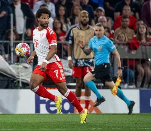 Serge Gnabry (FC Bayern Muenchen, 7) konnte auch noch eine Viertelstunde eingesetzt werden. GER, FC Bayern Muenchen vs. Real Madrid CF, Fussball, Champions League, Halbfinale, Hinspiel, Spielzeit 2023 2024, 30.04.2024. (DFL DFB REGULATIONS PROHIBIT ANY USE OF PHOTOGRAPHS as IMAGE SEQUENCES and or QUASI-VIDEO). GER, FC Bayern Muenchen vs. Real Madrid CF, Fussball, Champions League, Halbfinale, Hinspiel, Spielzeit 2023 2024, 30.04.2024. Muenchen Copyright: xEibner-Pressefoto HeikexFeinerx EP_HFR