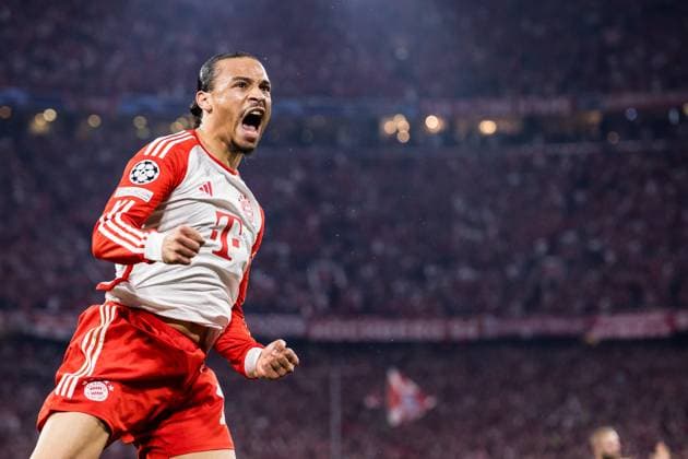 Sport Bilder des Tages UEFA Champions League: FC Bayern München - Real Madrid; 30.04.2024 Leroy Sane (FC Bayern München, 10) bejubelt seinen 1:1 Treffer UEFA Champions League: FC Bayern München - Real Madrid, München, Allianz Arena Copyright: xBEAUTIFULxSPORTS Wunderlx