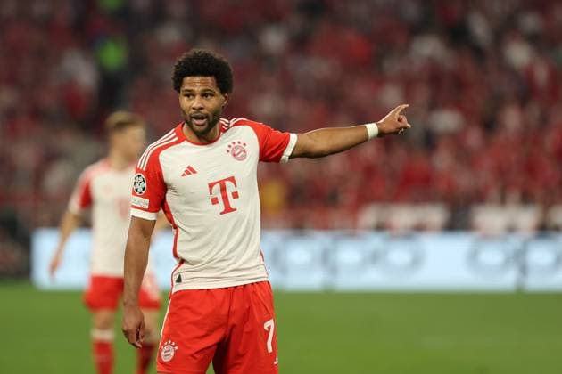 Serge Gnabry 7 (FC Bayern Muenchen), FC Bayern Muenchen vs. Real Madrid, Champions League, Fussball, Halbfinale, Hinspiel, 30.04.2024 Muenchen Bayern Deutschland